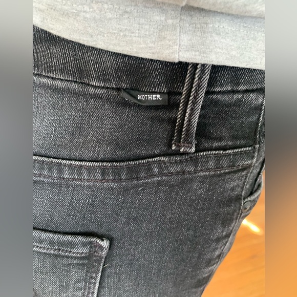 Mother denim jeans size 27” high waist, denim black - Picture 5 of 9